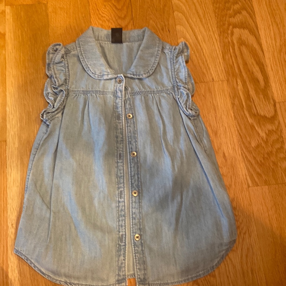Gap denim girls sleeveless shirt
